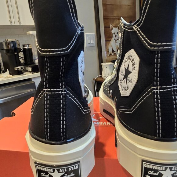 Converse Chuck 70 De Luxe Squared 'Black' - A06435C Womens Size 7 Shoes NEW - Picture 7 of 10